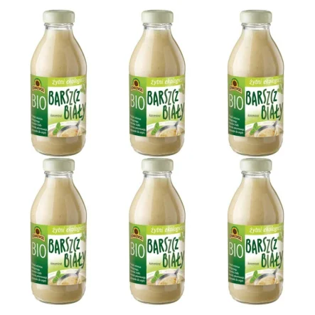 6 x Barszcz Biały Żytni Koncentrat Bio 320 ml - Kowalewski