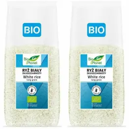 2 x Ryż Biały Długoziarnisty Bezglutenowy Bio 1 kg - Bio Planet