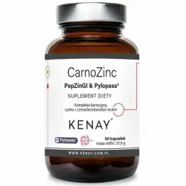 CarnoZinc PepZinGI and  Pylopass™ 60 Kapsułek - Kenay