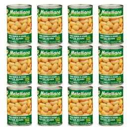 12 x Fasola Biała Hiszpańska „Jaś” 400 g (240 g) - Metelliana