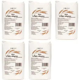 5 x Mąka Orkiszowa Biała Drobna 1 kg Vegamarket