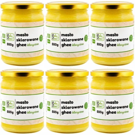 6 x Masło Sklarowane Ghee 500 g - Palce Lizać