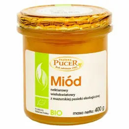 Miód Wielokwiatowy Bio 400 g - Pasieka Pucer