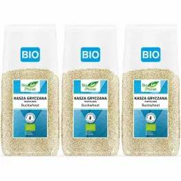 Zestaw 3 x Kasza Gryczana Niepalona Bezglutenowa Bio 1 kg - Bio Planet
