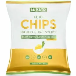 Keto Chipsy Ser Szwajcarski i Francuska Cebulka 30 g - Beketo
