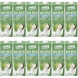 12 x Napój Ryżowo-Kokosowy Bezglutenowy Bio 1 l UHT Natumi