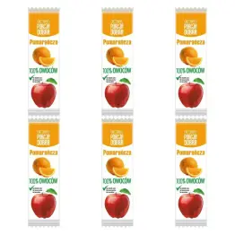 6 x Przekąska Jabłko and  Pomarańcza Bez Dodatku Cukru 16 g - Porcja Dobra