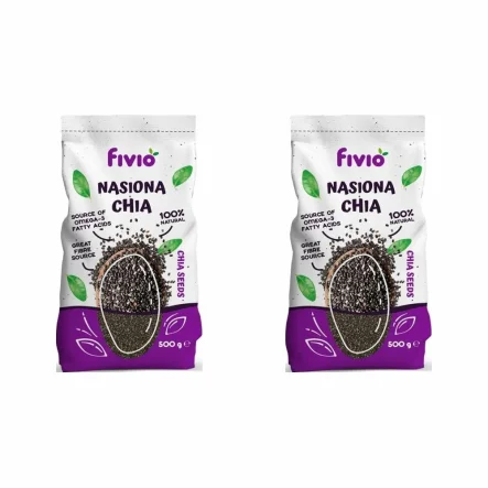 2 x Nasiona Chia 500 g - Vivio - Nasiona Szałwii Hiszpańskiej