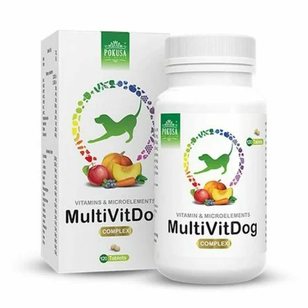 Multiwitaminy dla Psa 120 Tabletek - Pokusa