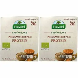 2 x Pieczywo Chrupkie Protein+ Bezglutenowe Bez Dodatku Cukru Bio 100 g - EkoWital