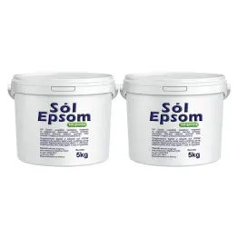 Zestaw 2 x Sól Epsom Siarczan Magnezu Wiadro 5 kg VitaFarm 