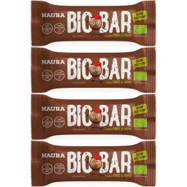 4 x Baton Daktylowy Kakao and  Kokos Bez Dodatku Cukru Bezglutenowy Bio 35 g - Naura