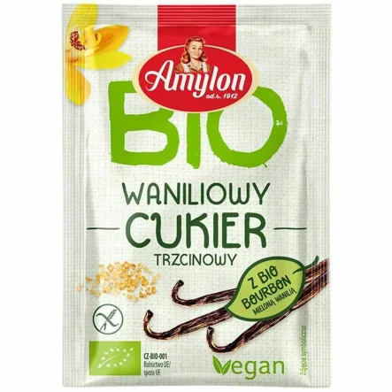 Cukier Waniliowy Trzcinowy Bio 8 g - Amylon