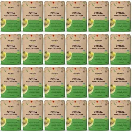 24 x Mąka Żytnia Chlebowa BIO 1 kg - Probio