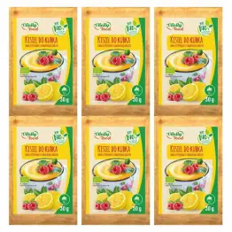 6 x Kisiel do Kubka Smak Cytrynowy z Kawałkami Malin BIO 30 g - Vitally Food