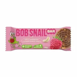 Baton Jabłko-Malina z Nerkowcem i Chrupkami z Komosy Ryżowej Bez Dodatku Cukru 35 g - Bob Snail