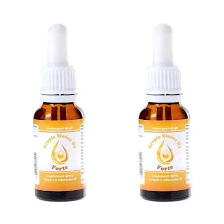 Zestaw 2 x Kropla Słońca Witamina D3 Forte 20 ml - Proved