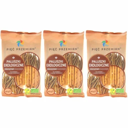 3 x Paluszki Orkiszowe Pełnoziarniste Bio 45 g - Simpatiko