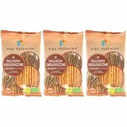 3 x Paluszki Orkiszowe Pełnoziarniste Bio 45 g - Simpatiko