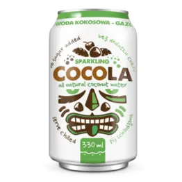Cocola Gazowana Woda Kokosowa 330 ml Diet Food - Przecena Krótka Data Minimalnej Trwałości