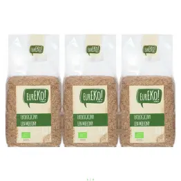 3 x Len Mielony Bio 250 g - Eureko