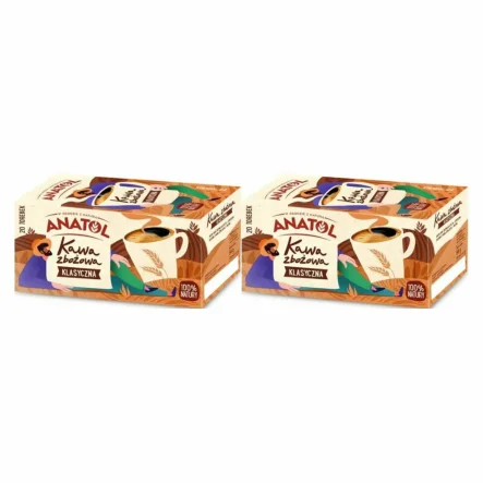 2 x Kawa Zbożowa Klasyczna Expresowa 84 g (20 Torebek) - Anatol