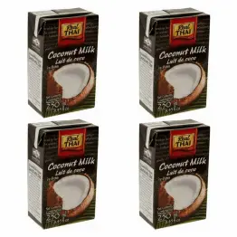Zestaw 4 x Mleczko Kokosowe UHT 250 ml RealThai