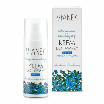 Intensywnie Nawilżający Krem do Twarzy na Noc 50 ml - Vianek