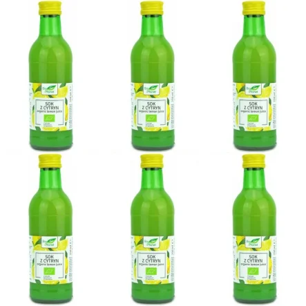 6 x Sok z Cytryn NFC Bio 250 ml - Bio Planet - Sok z Cytryny Eko