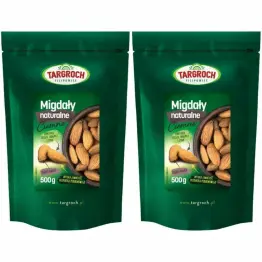 2 x Migdały Naturalne Ciemne 500 g - Targroch