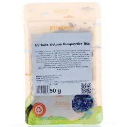 Herbata Zielona Gunpowder Liść 50 g - Planteon