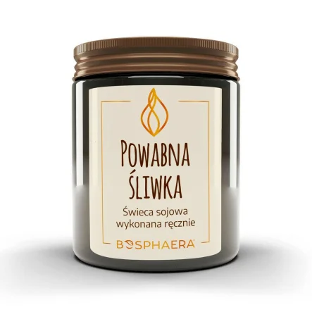 Świeca Sojowa Powabna Śliwka 190 g - Bosphaera