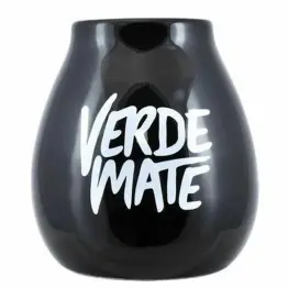 Tykwa Ceramiczna CZARNA z Logo Verde Mate 300 ml