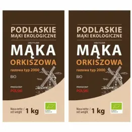 2 x Mąka Orkiszowa Razowa Bio 1 kg TYP 2000 - BioLife