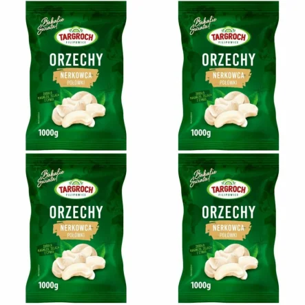 Zestaw 4 x Orzechy Nerkowca Połówki 1 kg - Targroch