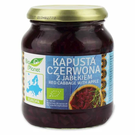 Kapusta Czerwona z Jabłkiem Bio 340 G - Bio Planet