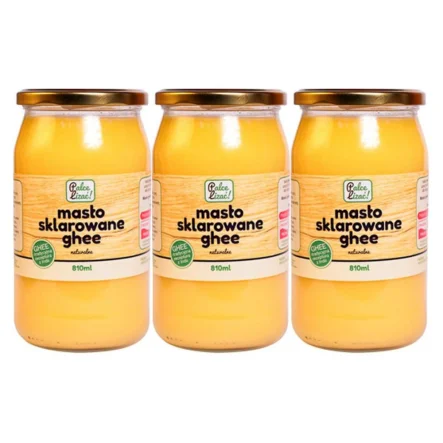 3 x Masło Sklarowane Ghee 810 ml (750 g) - Palce Lizać
