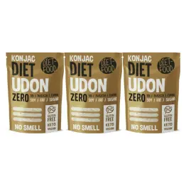 3 x Makaron Konjac Udon Bezglutenowy  270 g (200g) - Diet-Food