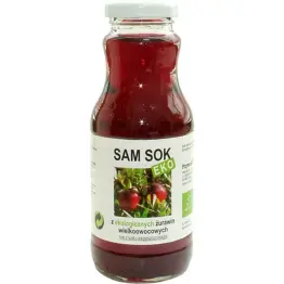 Sok z Żurawiny Wielkoowocowej NFC Bio 250 ml - SAMSOK