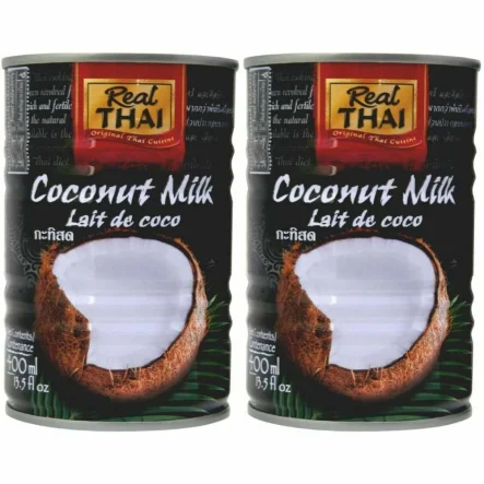 Mleczko Kokosowe 17-19% 400 ml Real Thai - Zestaw 2 x 400 ml