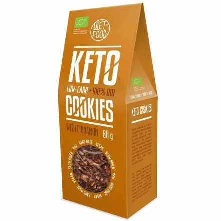 Ciasteczka Keto z Cynamonem Bio 80 g - Diet-Food
