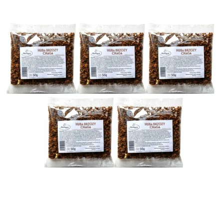 5 x Huba Brzozy Chaga 50 g - Herbapol Kraków