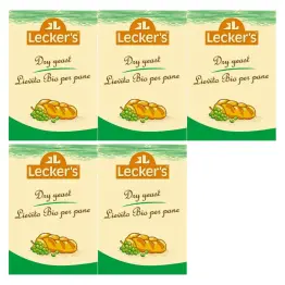 5 x Drożdże Suche Bio 9 g - Lecker's