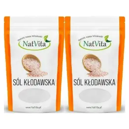 2 x Sól Kłodawska Kamienna Różowa Miałka 1,3 kg - Natvita