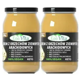 2 x Krem z Orzechów Ziemnych 100% 900 g - EOOVITA- Krem Orzechowy
