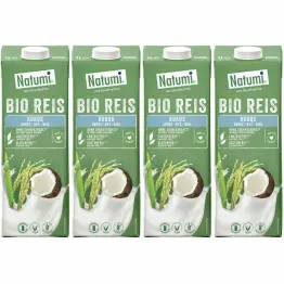 4 x Napój Ryżowo-Kokosowy Bezglutenowy Bio 1 l UHT Natumi