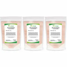 3 x Sól Himalajska Różowa Drobnoziarnista 1 kg - DeliFood