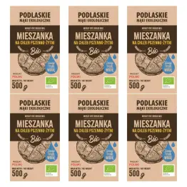 6 x Mieszanka Na Chleb Pszenno - Żytni BIO 500 g - Biolife