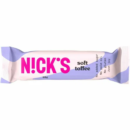 Baton z Nadzieniem Toffi w Czekoladzie Mlecznej Soft Toffee 28 g - Nicks