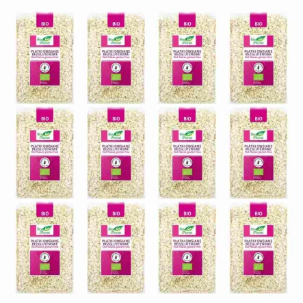 Zestaw 12 x Płatki Owsiane Bezglutenowe Bio 1 kg Bio Planet